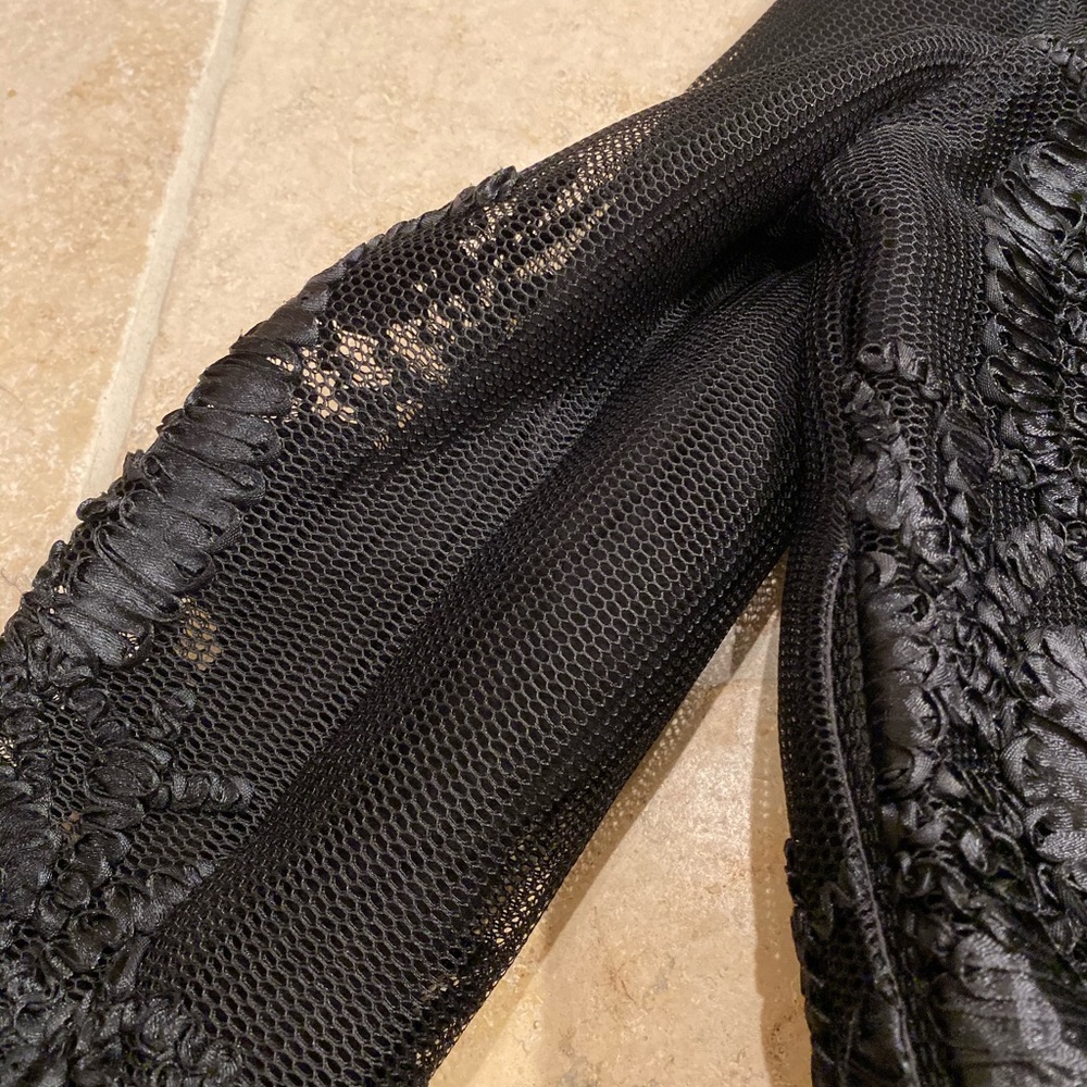 Mesh Embroidered Bomber Jacket - Picture 6 of 8